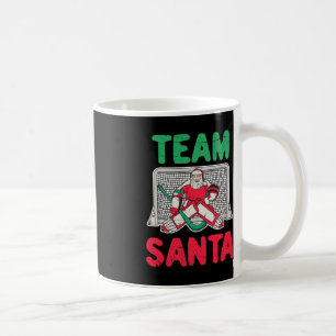 Fun Christmas Santa Ice Hockey Goaltender Goalie 2 Coffee Mug