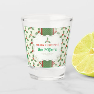 FUN! Christmas Shot Glass - Personalized -Add Name