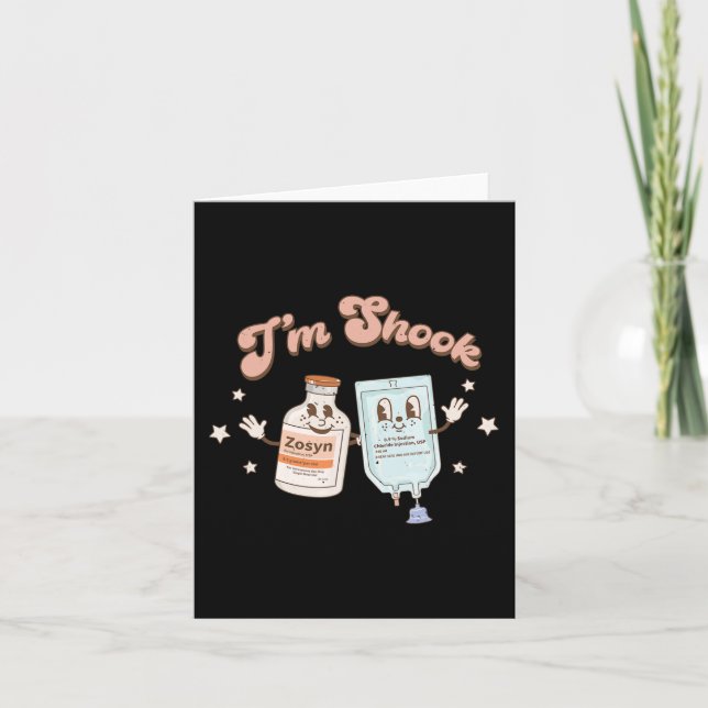 Fun Christmas Tee Crna Pacu ER ED ICU Cricital Car Card (Front)