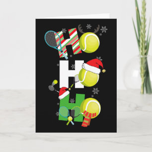 Fun Christmas Tennis Pyjamas Player Matching Racke Card