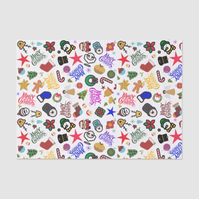 Fun Christmas Tissue Paper (Front)