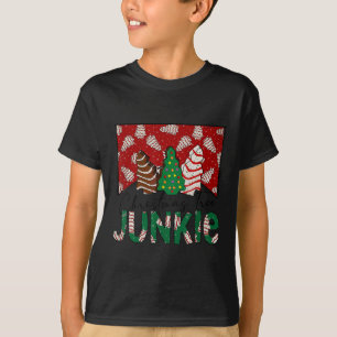 Fun Christmas Tree Cake Junkie Tis The Season West T-Shirt