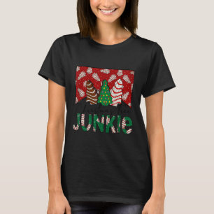 Fun Christmas Tree Cake Junkie Tis The Season West T-Shirt