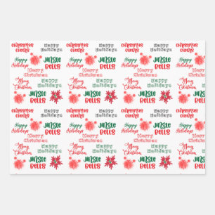 FUN CHRISTMAS WRAPPING PAPER GIFT SETS.