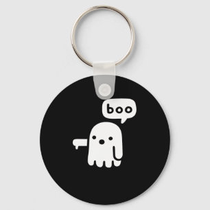 Fun Chunky Ghost Of Disapproval Boo Halloween  Keychain