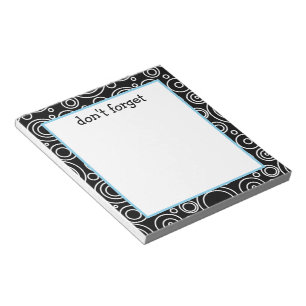 Fun Circle Pattern Notepad