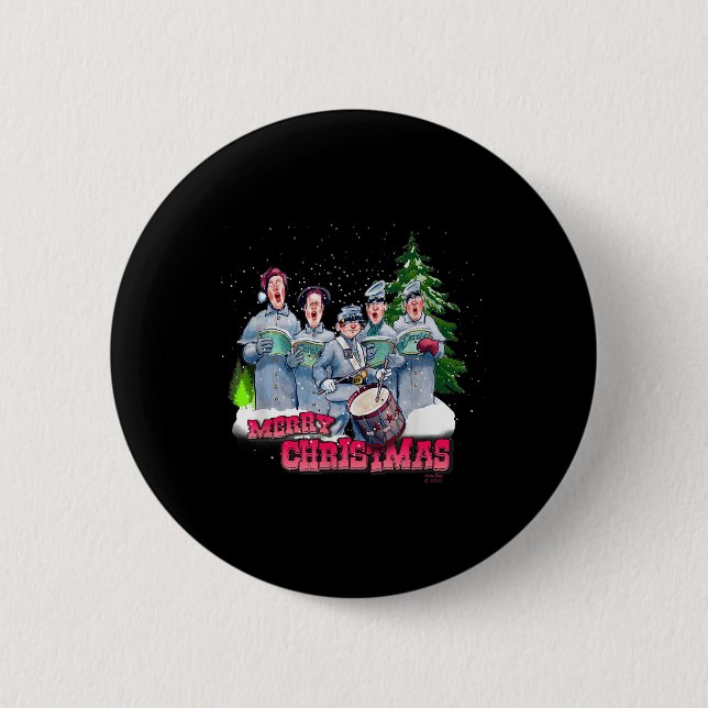 Fun Civil War Christmas  2 Inch Round Button (Front)