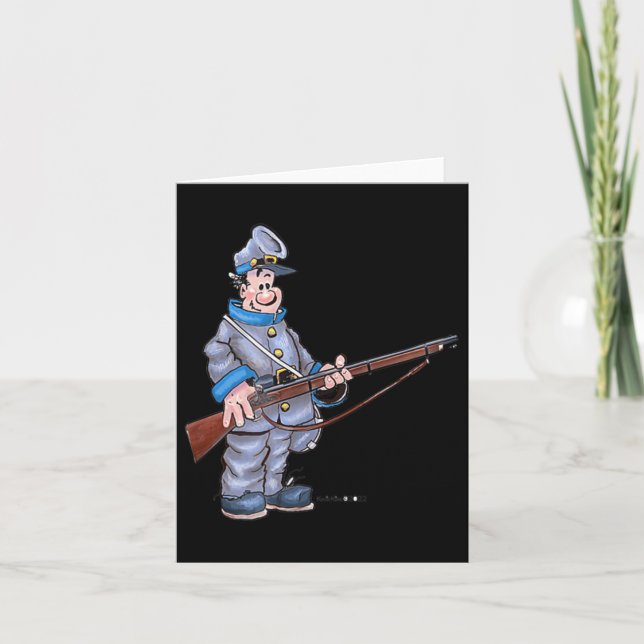 Fun Civil War Soldier  Card (Front)
