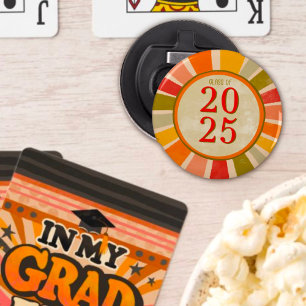 Fun Class of 2025 Retro Stylish Fun Modern  Bottle Opener