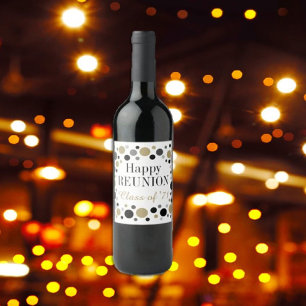 Fun! Class Reunion custom Wine Label