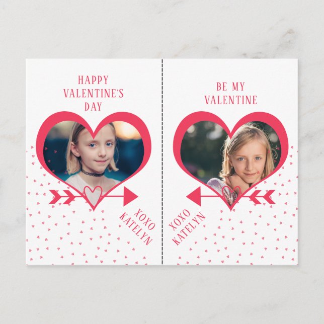 Fun Class Valentine's Day Party Coeur Cartes photo (Devant)