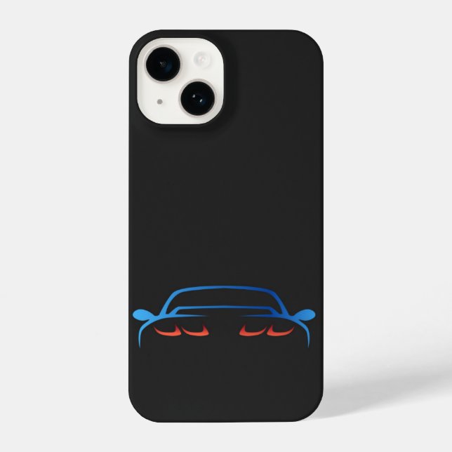 Fun Classic Sports Car Vehicle Automobile iPhone Case (Back)