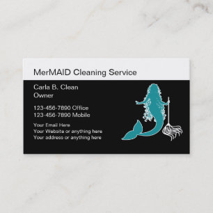 Fun Cleaning Business Cards