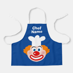 Fun clown chef cartoon small custom kids apron