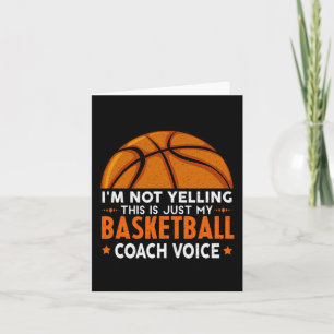 Fun Coach Basketball Lover Card