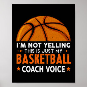 Fun Coach  Basketball Lover Poster