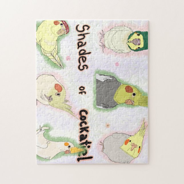 Fun Cockatiel Bird  Jigsaw Puzzle (Vertical)