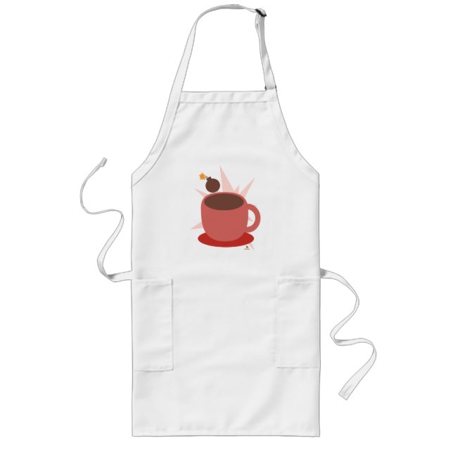  Fun Cocoa Bomb Hot Chocolate Fun Times Long Apron (Front)