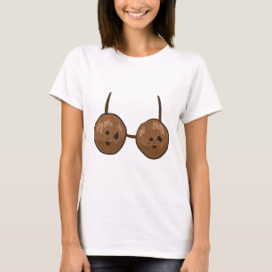 Fun Coconut Summer Coconuts Bra Fun Halloween Cost T-Shirt