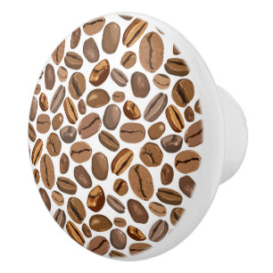 Fun Coffee Bean Design Ceramic Knob