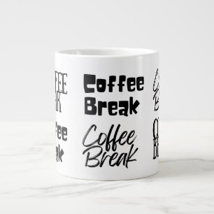 Fun Coffee Break Oversized Large Coffee Mug