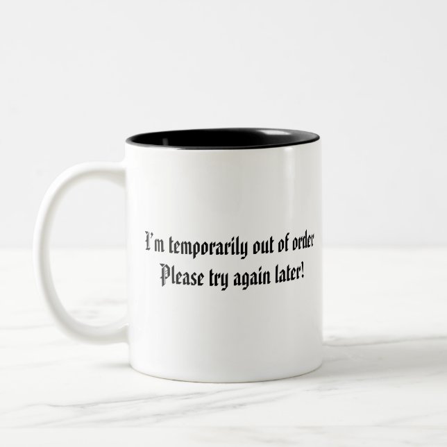 Fun Coffee Mug (Left)