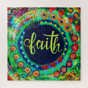 Fun coloré Fun Faith Inspirivity Jigsaw Puzzle