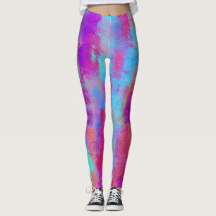 Fun Colorful Abstrait Dots Leggings