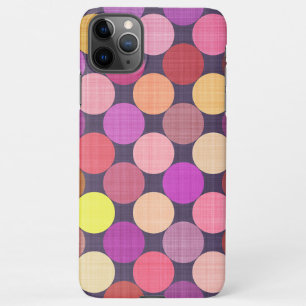 Fun Colorful Contemporary Polka Dots Art Pattern iPhone 11Pro Max Case