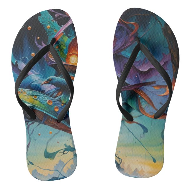 Fun colors flip flops (Footbed)