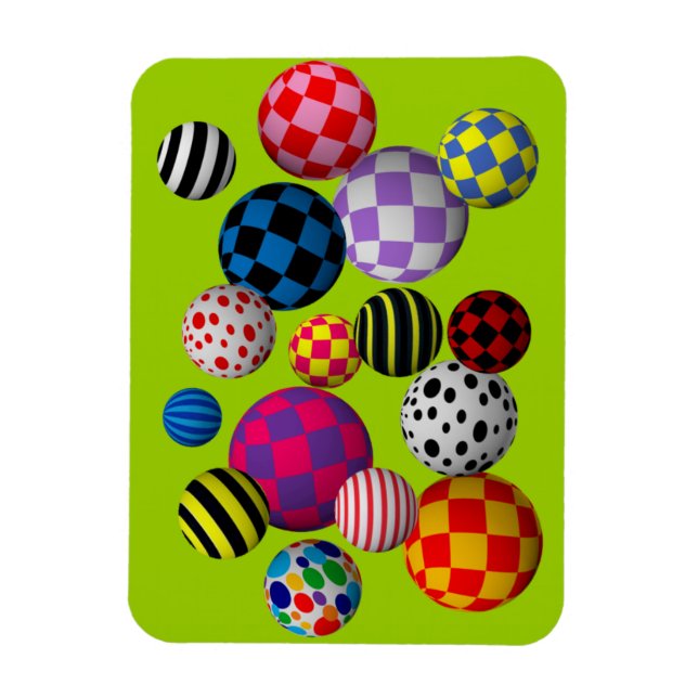 Fun & Colourful Balls Magnet (Vertical)