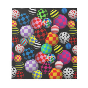 Fun & Colourful Balls Notepad