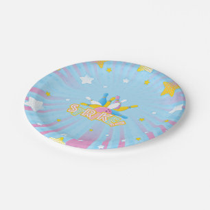 Fun & Colourful Bowling Party Paper Plate