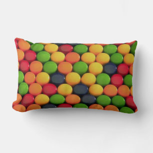 Fun Colourful Candy Pattern Lumbar Pillow