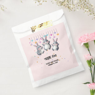 Fun Colourful Cute Hoppers Bunny Baby Shower Favour Bag