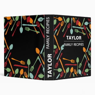 Fun Colourful Family Recipe Binder