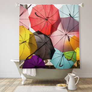 Fun Colourful Floating Umbrellas