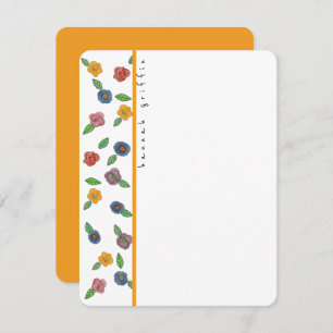 Fun Colourful Flowers Card