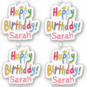 Fun & Colourful Happy Birthday Text – Personaliz