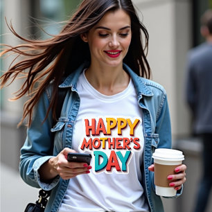 Fun & Colourful Happy Mother's Day Gift T-Shirt