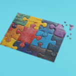 Fun Colourful  Jigsaw Puzzle<br><div class="desc">This design may be personalized by choosing the Edit Design option. You may also transfer onto other items. Contact me at colorflowcreations@gmail.com or use the chat option at the top of the page if you wish to have this design on another product or need assistance with this design. I am...</div>