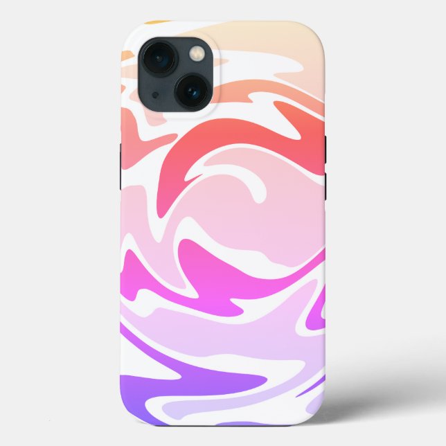 Fun Colourful Liquid Swirl  Case-Mate iPhone Case (Back)