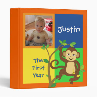 Fun Colourful Little Monkey Photo Binder
