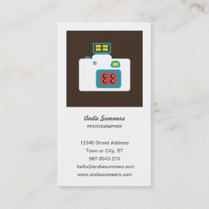 Fun Colourful Lomo Action S Camera Photographer Business Card