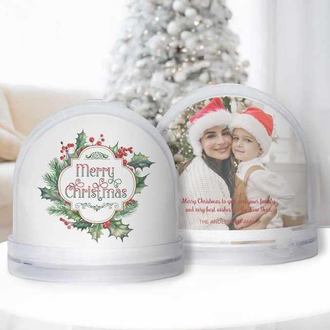 Fun Colourful Merry Christmas Type Snow Globe (Creator Uploaded)