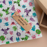 Fun Colourful Monster Mash Pattern Halloween Party Tissue Paper<br><div class="desc">Fun monster-themed tissue paper, perfect for Halloween gift bags, Halloween birthday party gift wrapping, and monster-themed birthdays and baby showers and other occasions. The monster tissue paper is printed with a seamless pattern of lots of cool and cute monsters in green, blue, purple, and pink with different features, like horns,...</div>