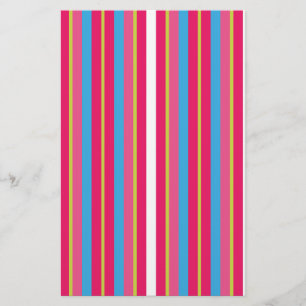 Fun Colourful Multi Stripes Stationery