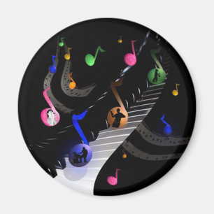 Fun Colourful Musical Magnet for music lovers