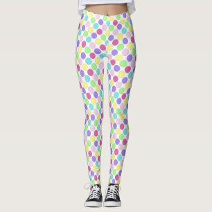 Fun Colourful Polka Dots Leggings