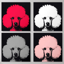 Fun & Colourful Pop Art Poodles